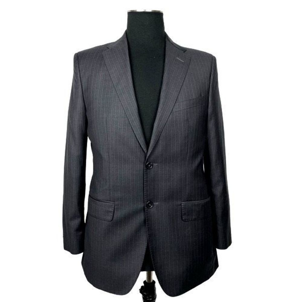 Saks Fifth Ave. Black Label Wool Pinstriped Blazer -‎ Men’s 38R